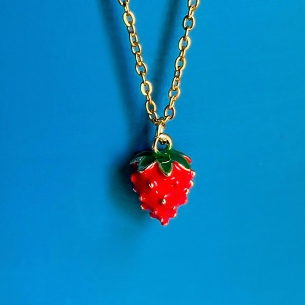 Summer Strawberry Necklace